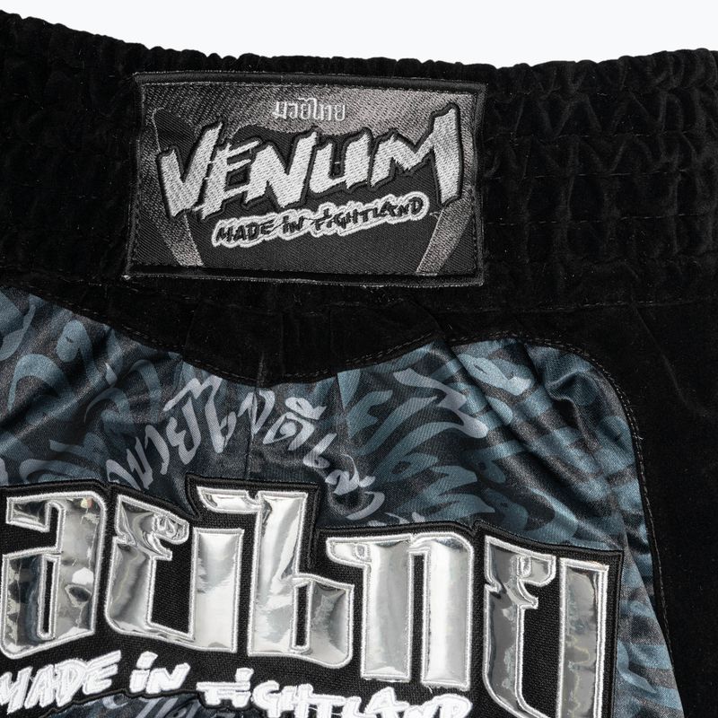 Training Shorts Venum Attack Muay Thai black/silver 3