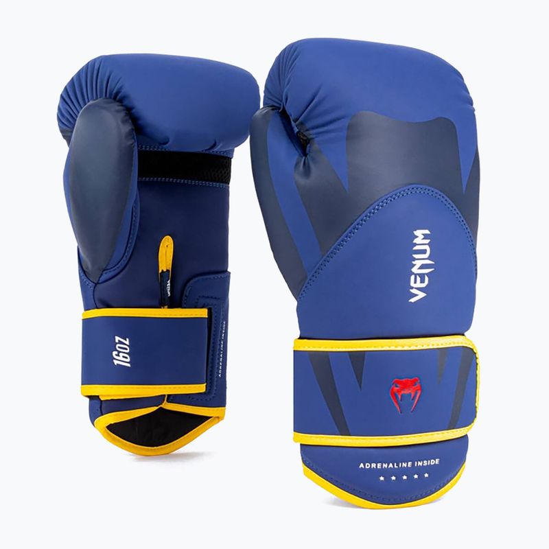 Venum Challenger 4.0 blau/gelb Herren Boxhandschuhe 2