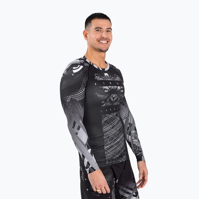 Herren Venum Gorilla Jungle Rashguard schwarz/weiss 2