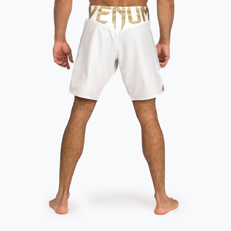 Herren Venum Light 5.0 Trainingsshorts weiß/gold 3