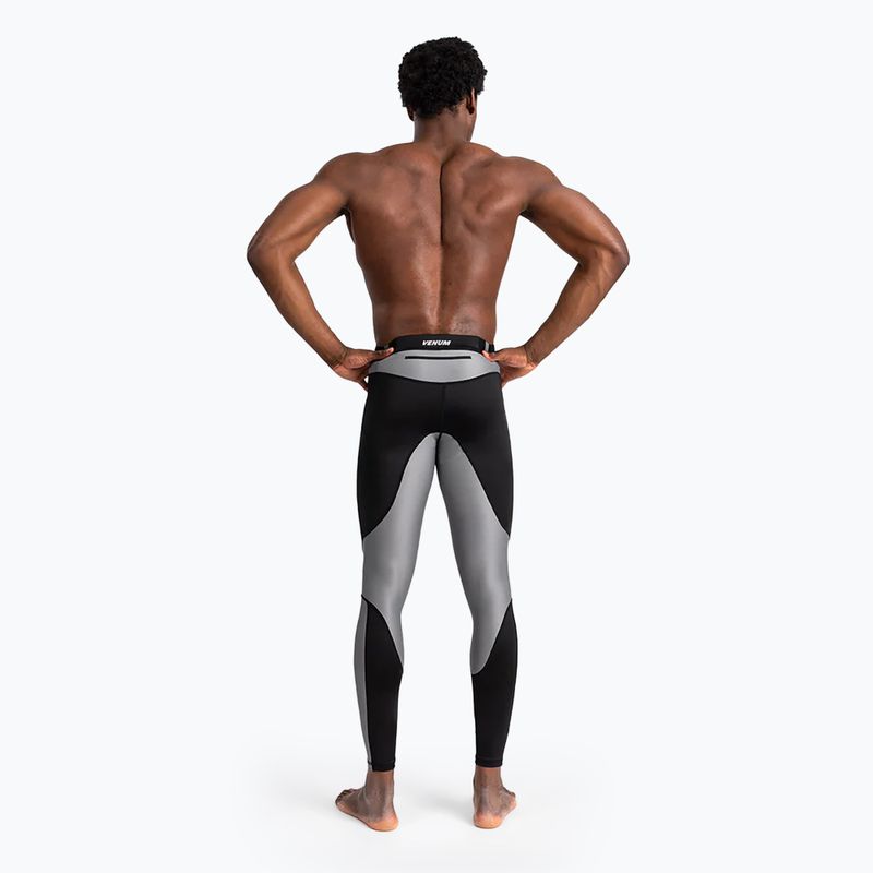 Herren Trainingsleggings Venum Tempest Spats schwarz/ grau 3