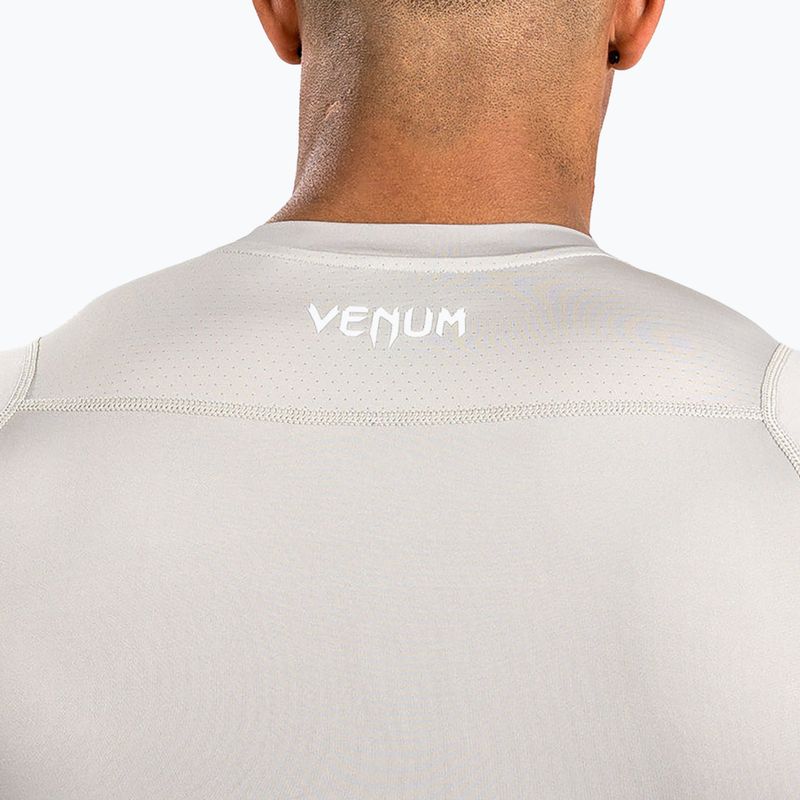 Herren Venum Attack Rashguard T-shirt beige 5