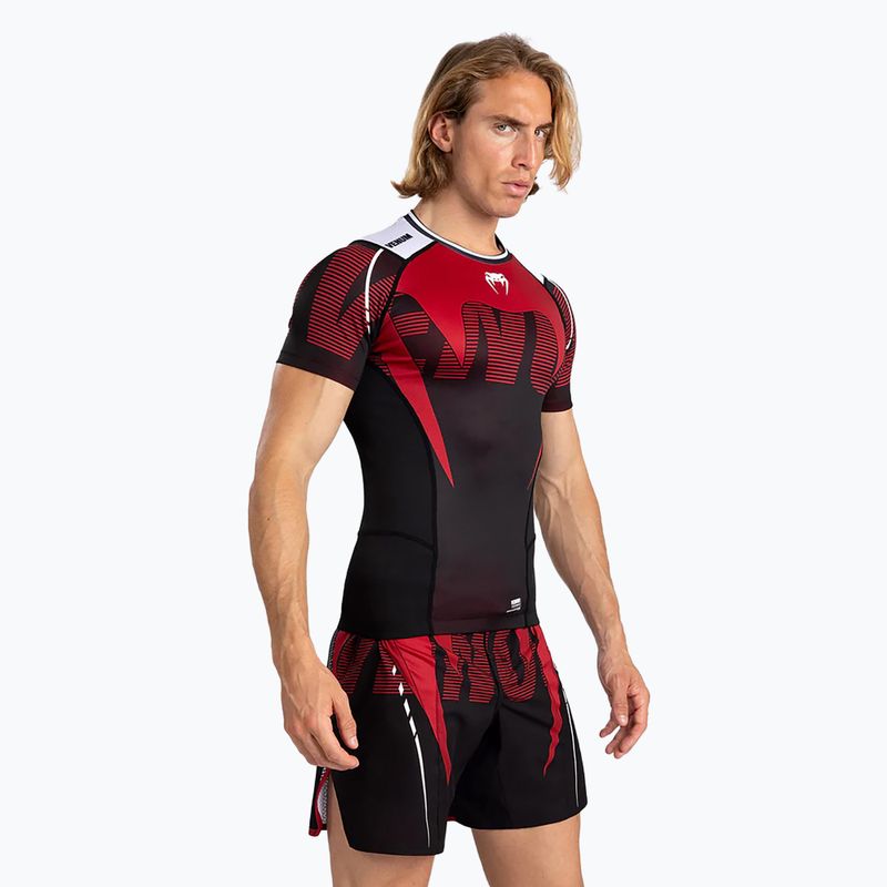 Herren Venum Adrenaline Rashguard SS schwarz/rot T-shirt 4