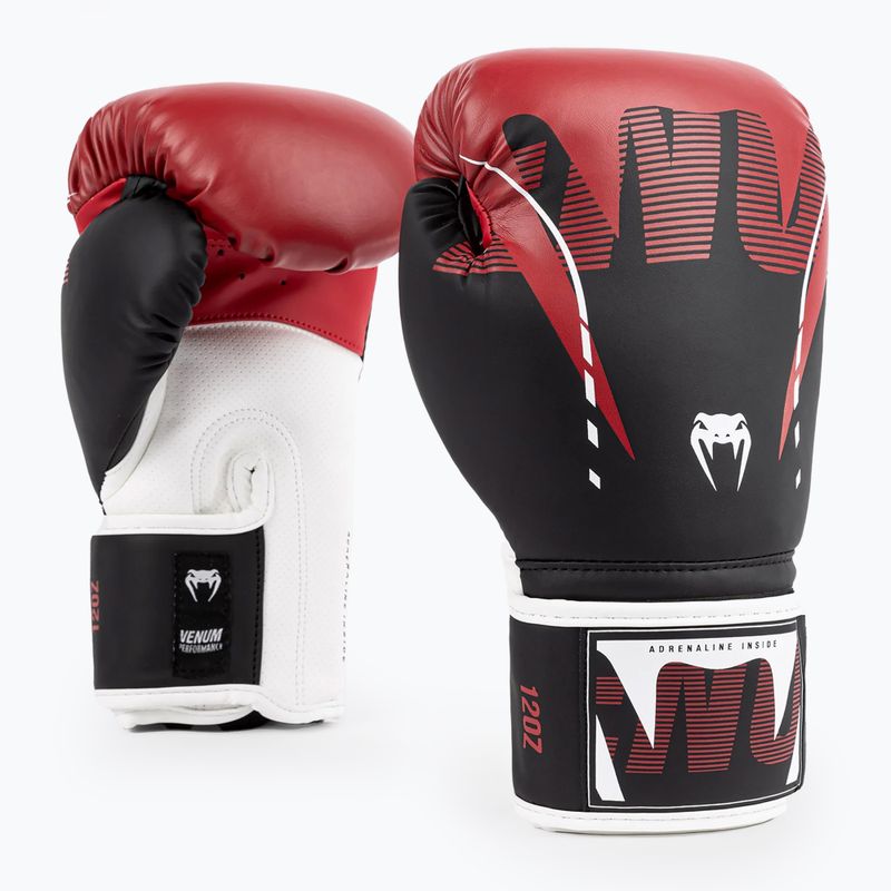 Venum Adrenaline Boxhandschuhe schwarz/rot
