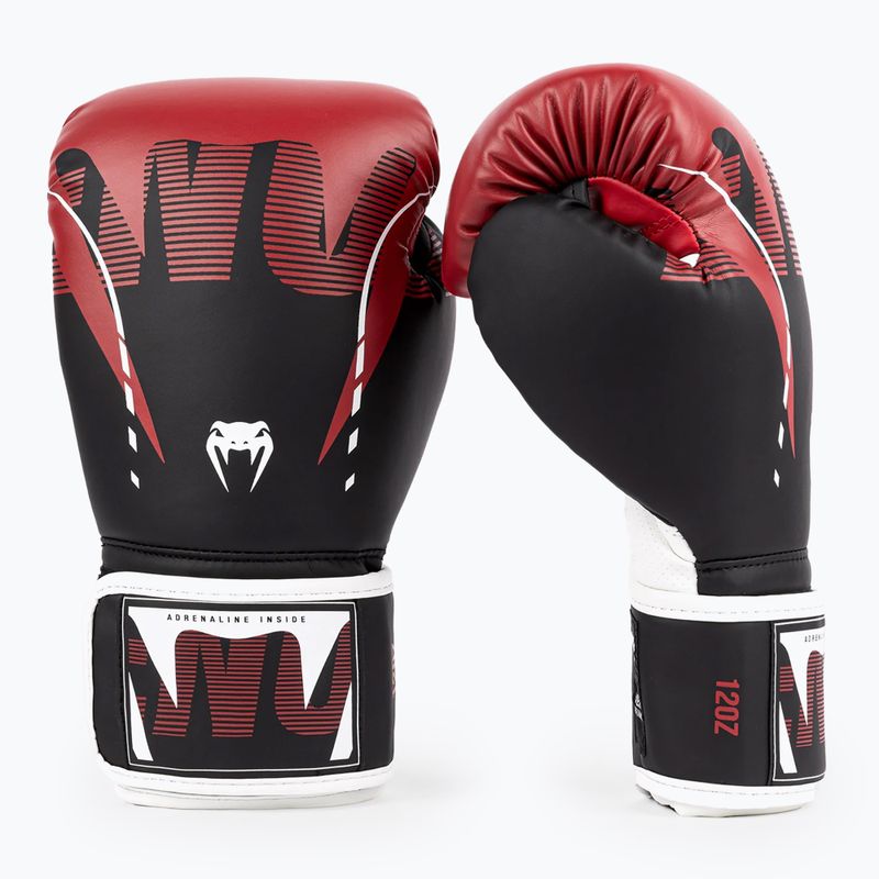 Venum Adrenaline Boxhandschuhe schwarz/rot 2