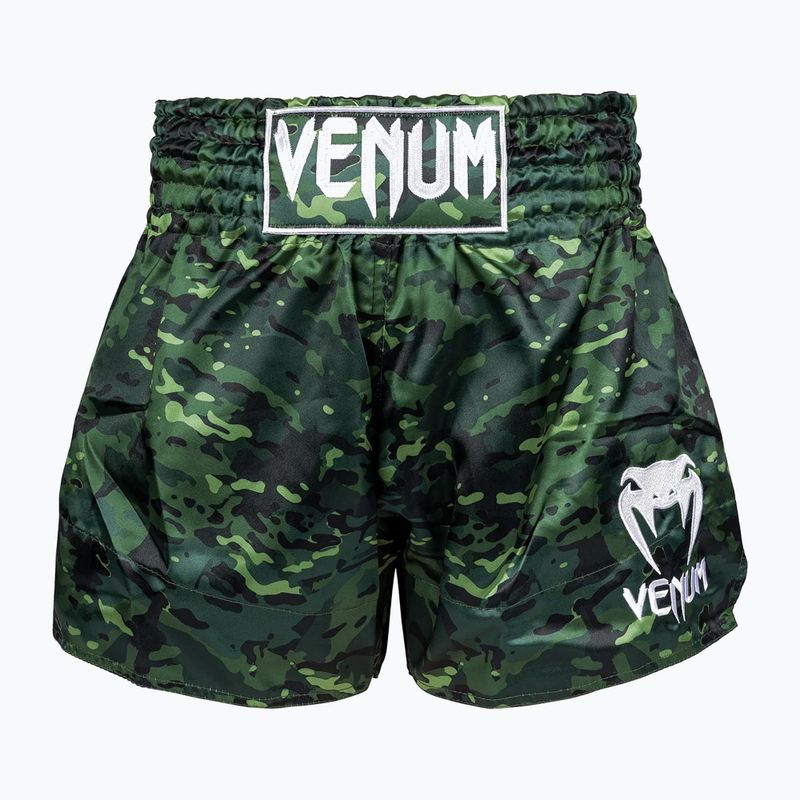 Herren Venum Classic Muay Thai Trainingsshorts schwarz/forest camo