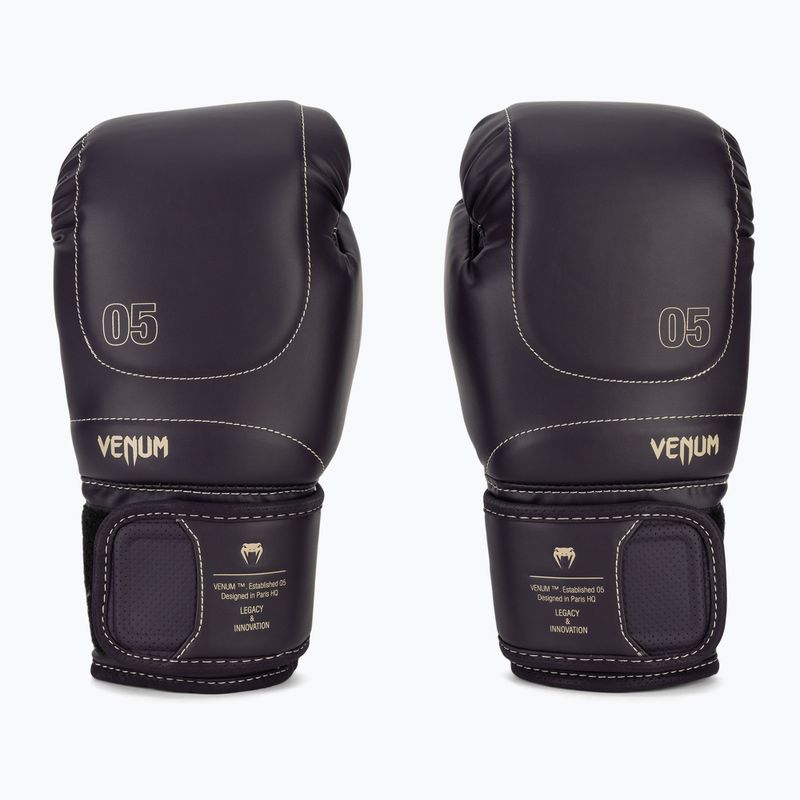 Herren Venum Impact Evo Boxhandschuhe tief lila 2