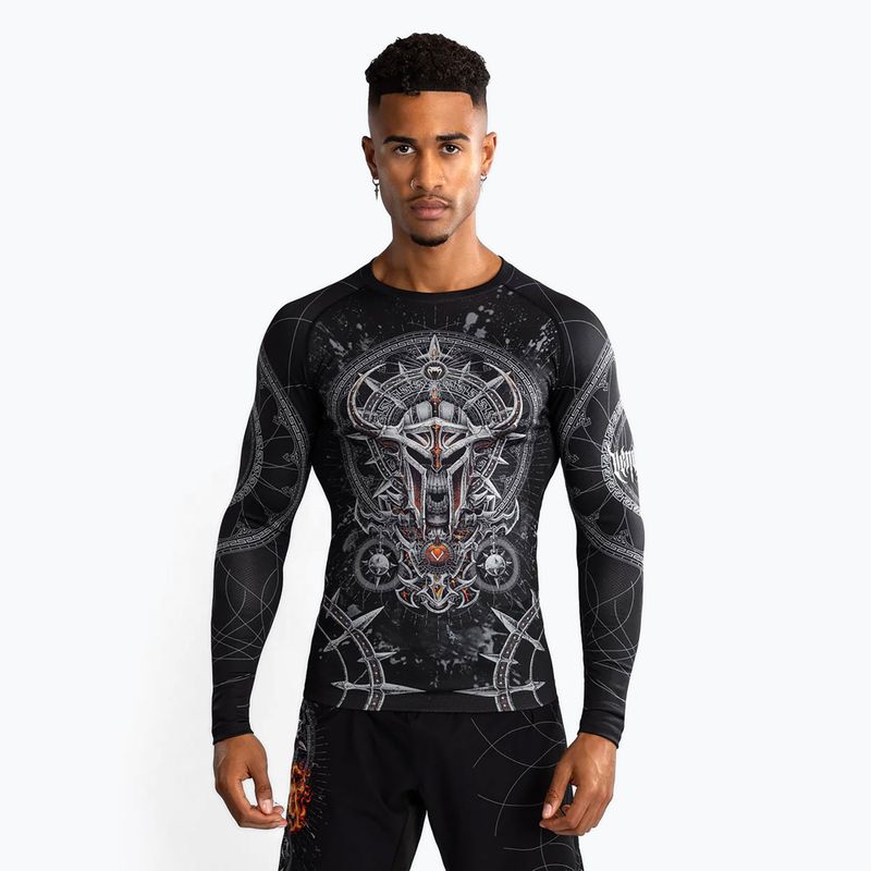 Venum Gladiator 5.0 Men's Long Sleeve Rashguard schwarz/silber