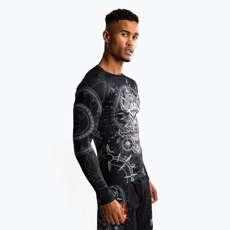 Venum Gladiator 5.0 Men's Long Sleeve Rashguard schwarz/silber 4