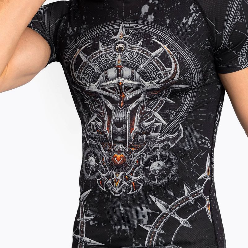 Rashguard Herren Venum Gladiator 5.0 Men'S Short Sleeve Rashguard black/silver 4