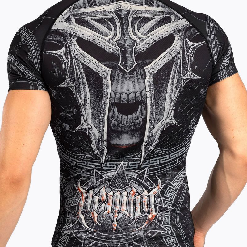 Rashguard Herren Venum Gladiator 5.0 Men'S Short Sleeve Rashguard black/silver 5