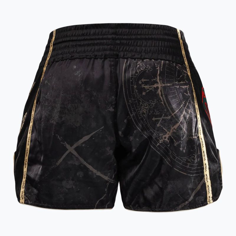 Trainingsshorts Herren Venum Santa Muerte 5.0 Muay Thai Shorts deep black/gold 2
