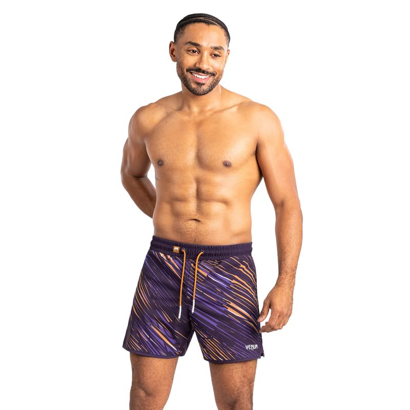 Herren Venum Rapid Board Badeshorts lila/ schwarz 2