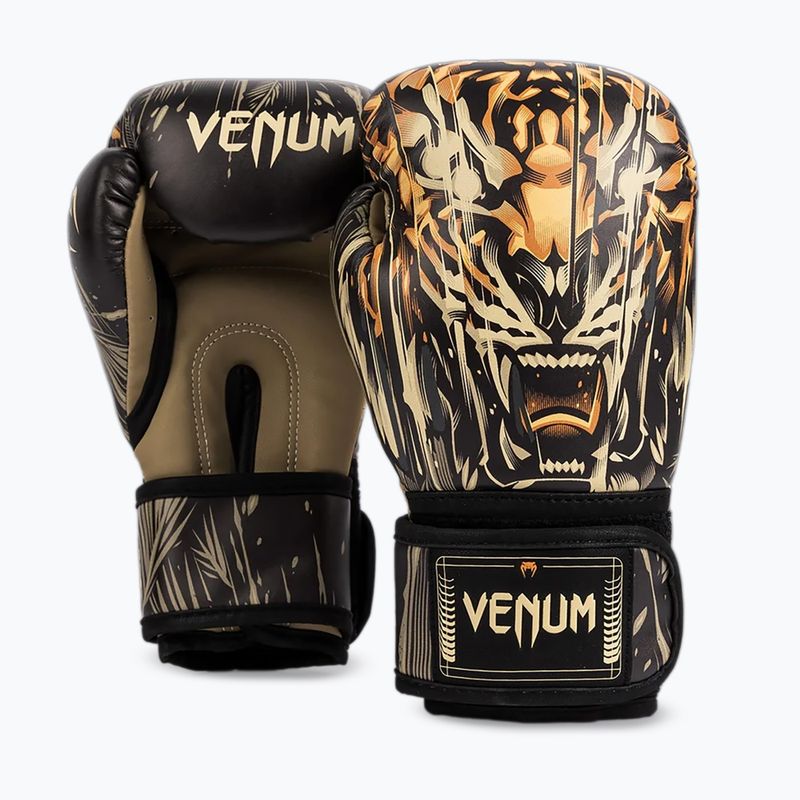 Kinder-Boxhandschuhe Venum Tiger Kids Boxing schwarz/neonorange
