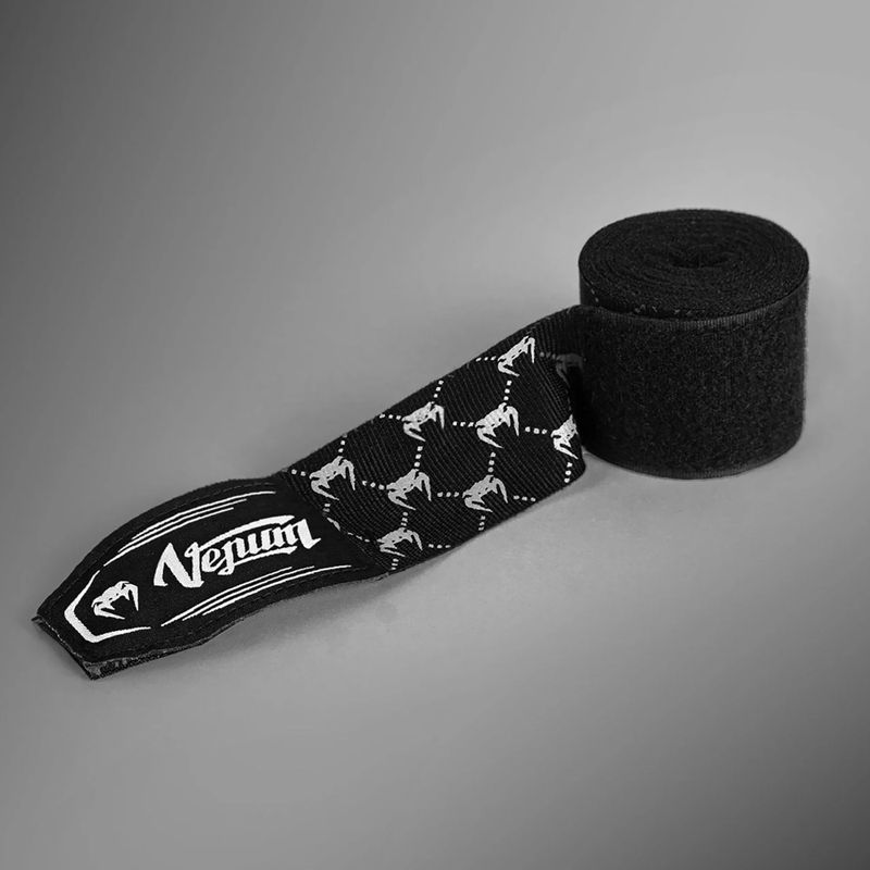Boxbandagen Venum Hand Wraps 250 cm black/white 3