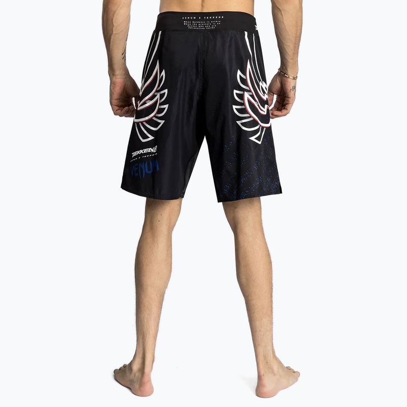 Trainingsshorts Herren Venum X Tekken 8 - Jin Kazama Fight Shorts blue/black/white 3