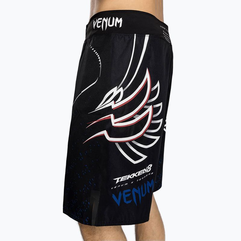 Trainingsshorts Herren Venum X Tekken 8 - Jin Kazama Fight Shorts blue/black/white 5