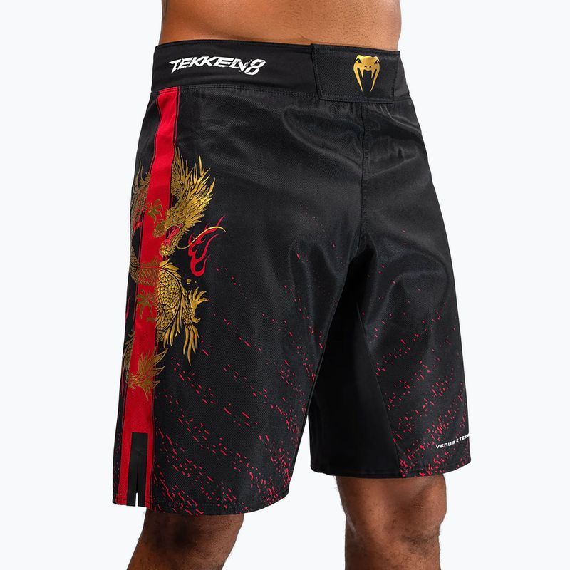 Trainingsshorts Herren Venum X Tekken 8 - Marshall Law Fight Shorts black/red/gold 5
