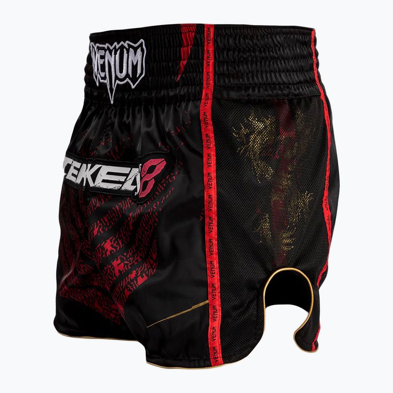 Trainingsshorts Herren Venum X Tekken 8 - Marshall Law Muay Thai Shorts black/red/gold 4