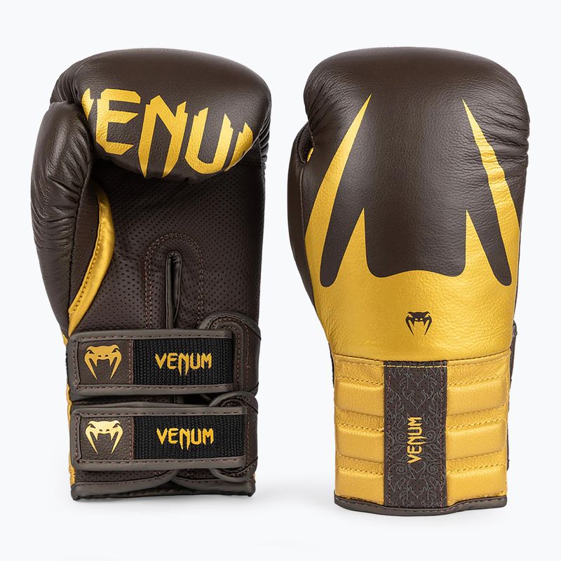 Boxhandschuhe Venum Reverso Boxing chocolate/gold 4