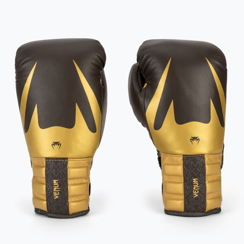 Boxhandschuhe Venum Reverso Boxing chocolate/gold 2