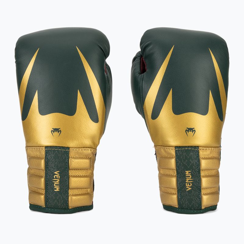 Boxhandschuhe Venum Reverso Boxing green/gold 2