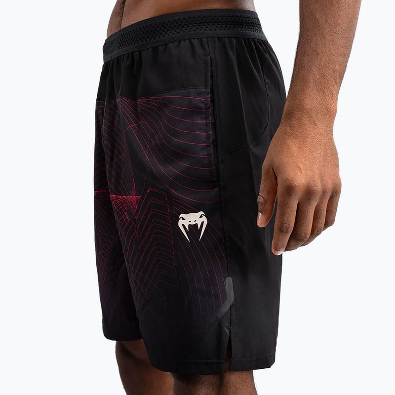 Venum G-Fit Air Herren Trainingsshorts tiefschwarz/feuerrot 4