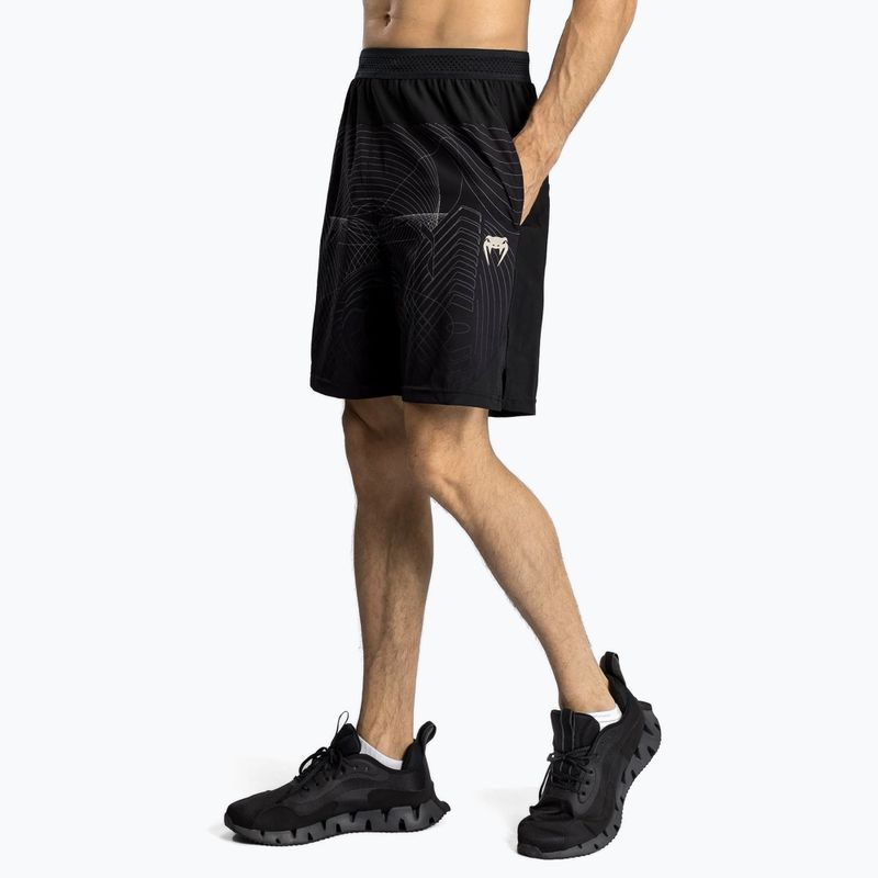 Venum G-Fit Air Herren Trainingsshorts tiefschwarz/Wüstensand 4