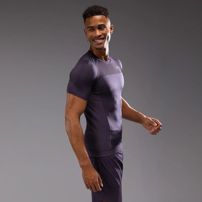 Herren-Rashguard Venum G-Fit Air Rashguards tiefes Lila 3