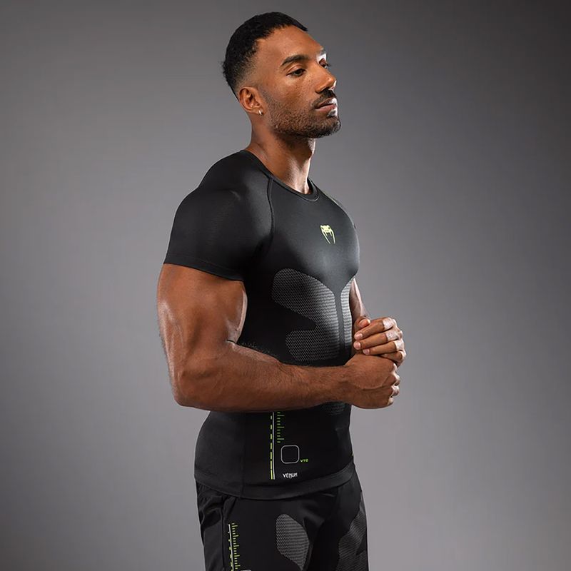 Venum Training Camp 4.0 Rashguard schwarz/neugrün Herren-Trainings-T-Shirt 3