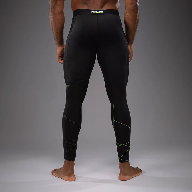Venum Training Camp 4.0 schwarz/neugrün Herren Trainingsleggings 3