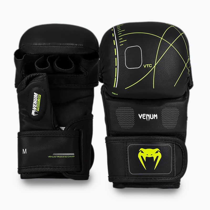 Venum Training Camp 4.0 schwarz/neo grün Sparring Handschuhe