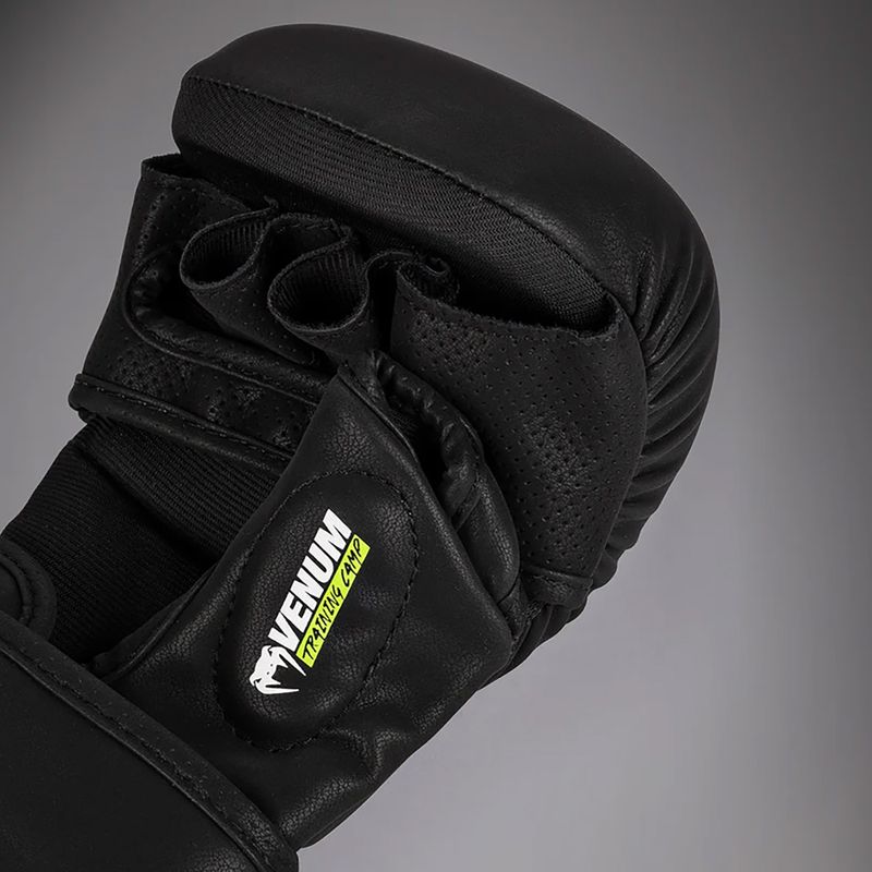 Venum Training Camp 4.0 schwarz/neo grün Sparring Handschuhe 4