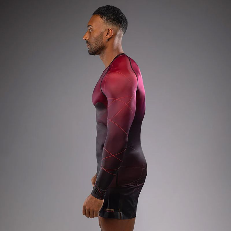 Venum Tactical XT Rashguards schwarz/burgund/gold für Herren Training Langarm 4