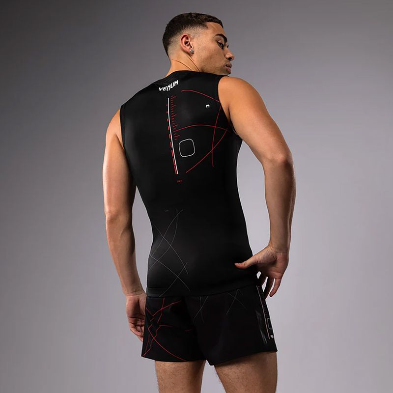 Herren Trainings-T-Shirt Venum Tactical XT 05522 Rashguards schwarz/feuerrot 2