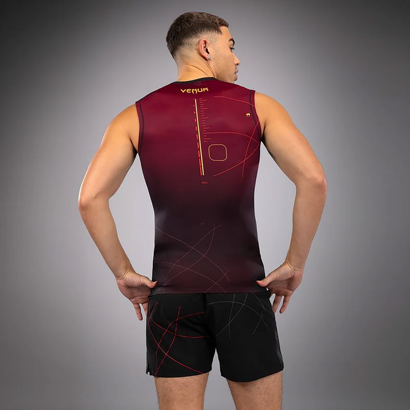 Venum Tactical XT 05522 Herren Trainings-T-Shirt Rashguards schwarz/burgund/gold 2