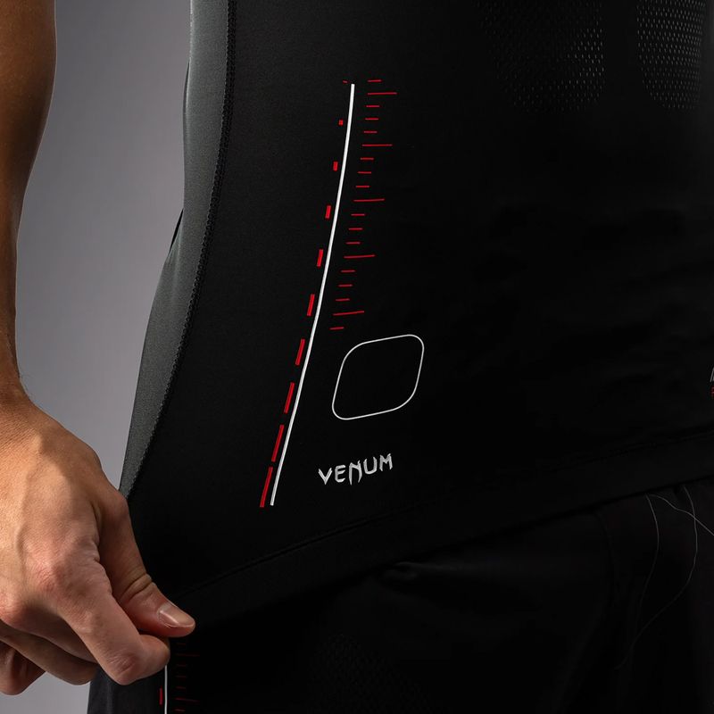Herren Trainings-T-Shirt Venum Tactical XT Rashguards schwarz/feuerrot 10