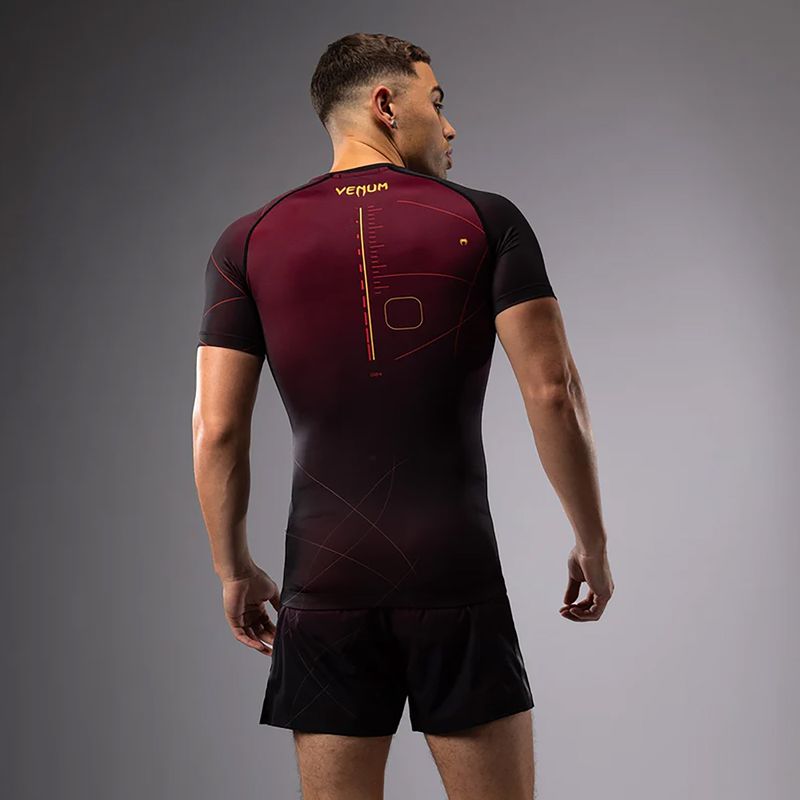 Venum Tactical XT Rashguards Herren Trainings-T-Shirt schwarz/burgund/gold 2