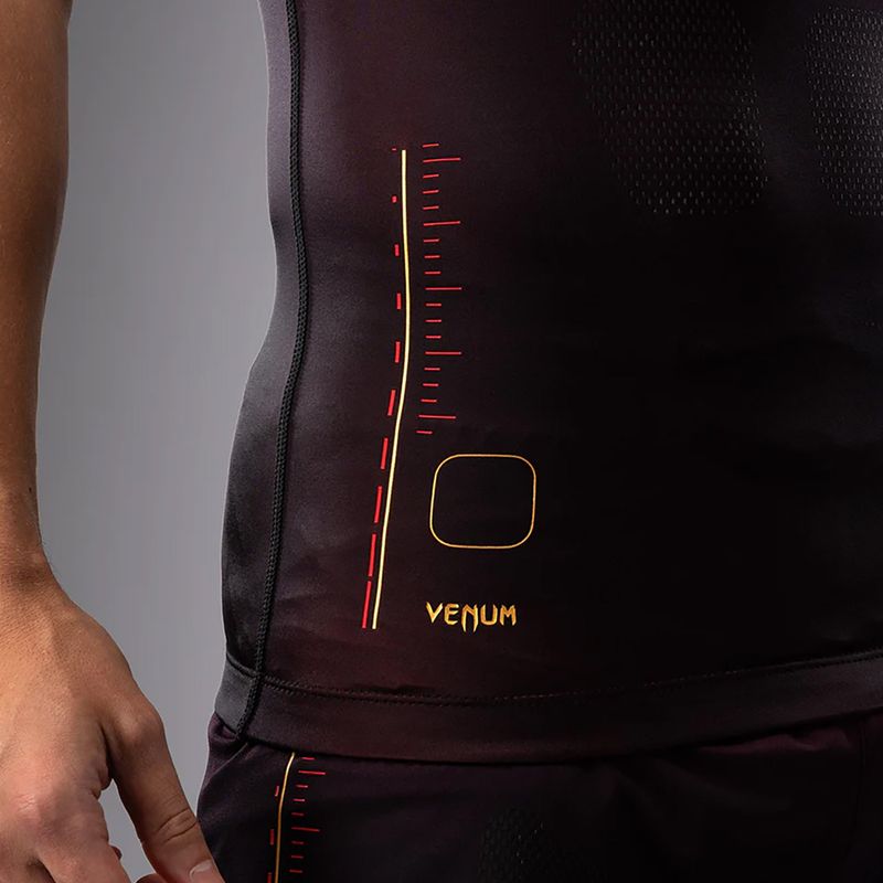 Venum Tactical XT Rashguards Herren Trainings-T-Shirt schwarz/burgund/gold 6
