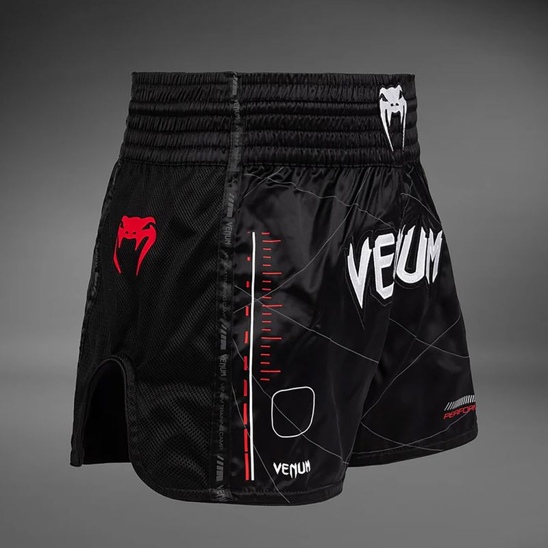 Herren Venum Tactical XT Muay Thai Trainingsshorts schwarz/feuerrot 4