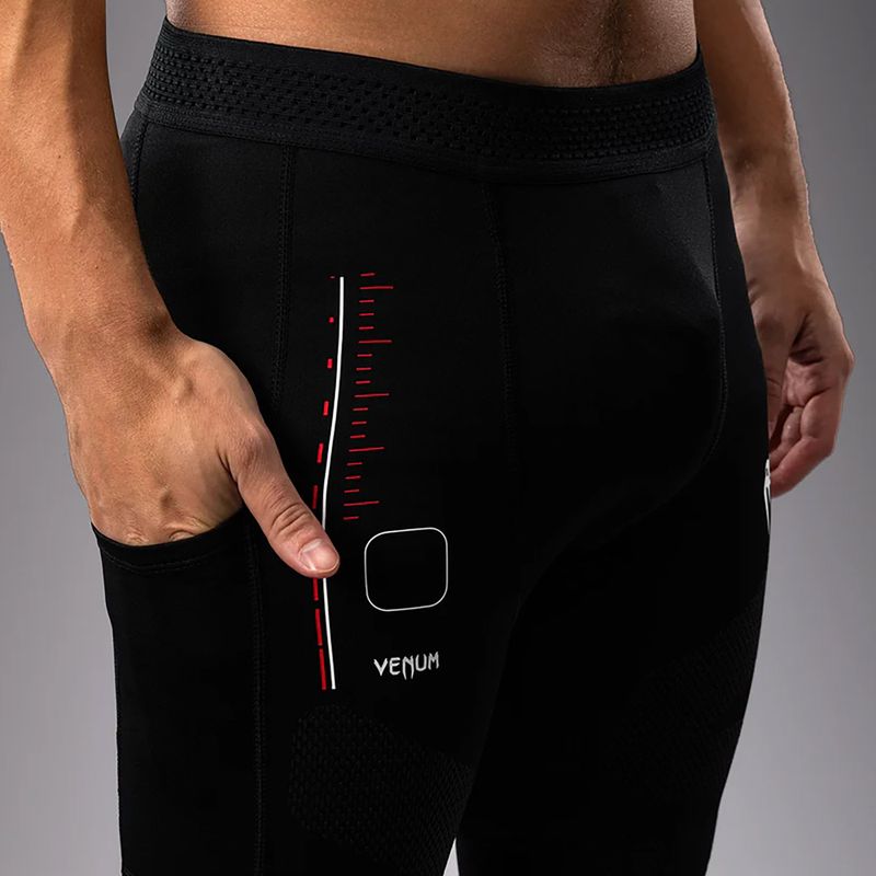 Herren Trainingsleggings Venum Tactical XT Spats schwarz/feuerrot 7