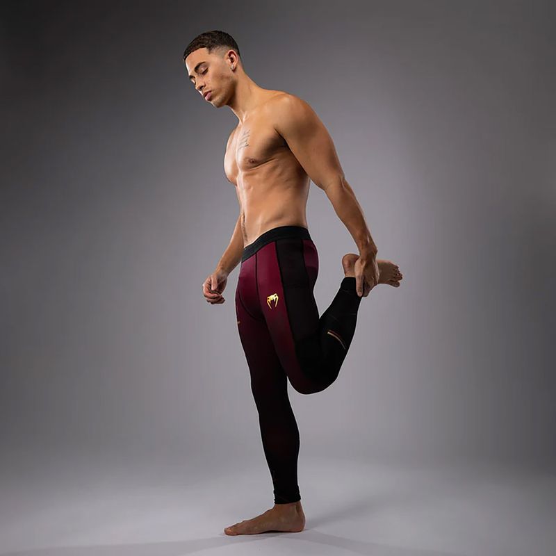 Herren Trainingsleggings Venum Tactical XT Spats schwarz/burgund/gold 5
