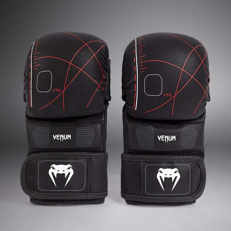 Venum Tactical XT schwarz/feuerrot Sparring Handschuhe 3
