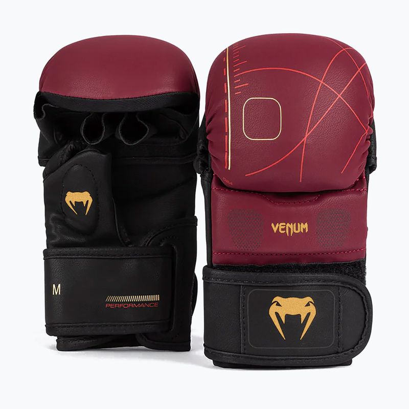 Venum Tactical XT schwarz/burgund/gold Sparring Handschuhe