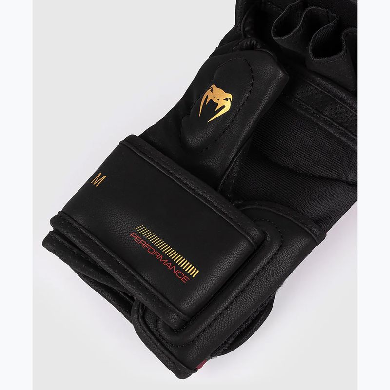 Venum Tactical XT schwarz/burgund/gold Sparring Handschuhe 4