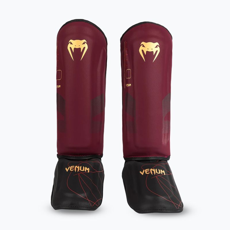 Damen Schienbein- und Fußschützer Venum Tactical XT Schienbeinschoner schwarz/burgund/gold