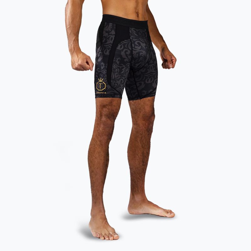 Trainingsshorts Herren Venum x Ilia Topuria Unmatched Vale Tudo black/gold 5