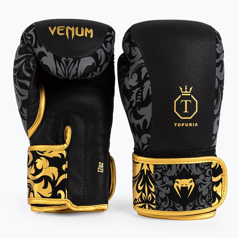 Boxhandschuhe Venum x Ilia Topuria Unmatched Boxing black/gold 2