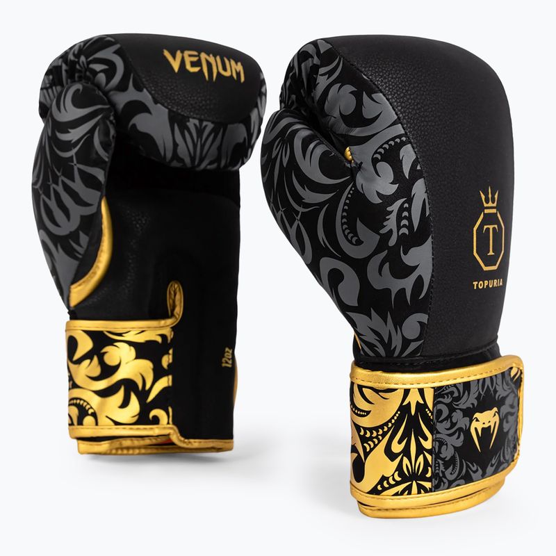Boxhandschuhe Venum x Ilia Topuria Unmatched Boxing black/gold 3