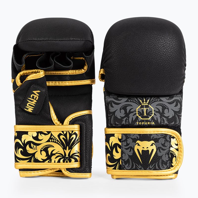 Venum x Ilia Topuria Unmatched MMA Sparring Handschuhe schwarz/gold 2